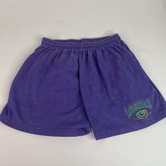 Vintage Fort Lauderdale Athletic Shorts, Women’s Large (OSFA) Purple Drawstring - Picture 1 of 6